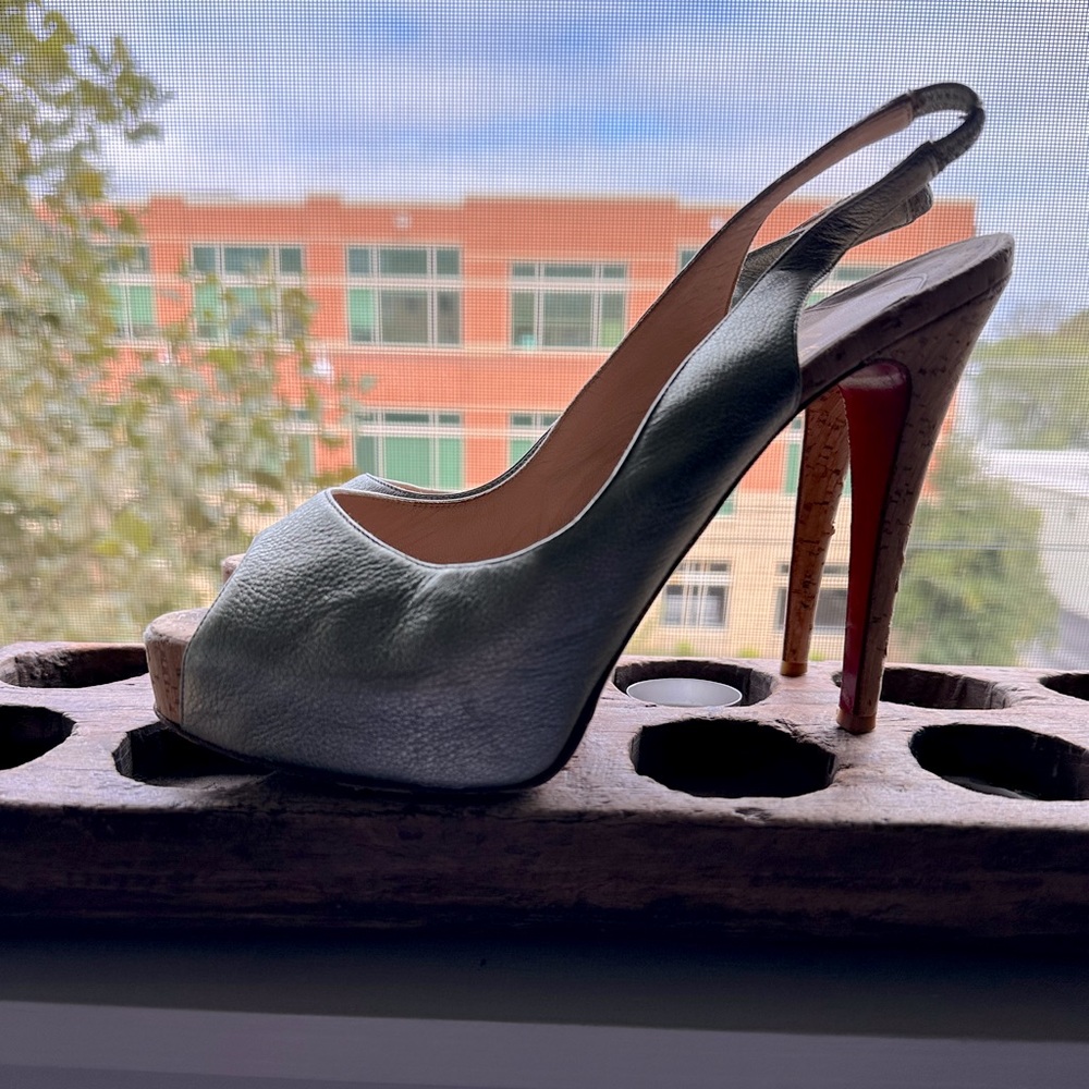 Christian Louboutin Silver Platform VINTAGE